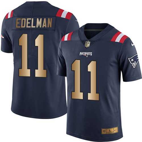 Nike Patriots 11 Julian Edelman Navy Gold Color Rush Limited Jersey Dzhi,We sell and wholesale Nike Patriots 11 Julian Edelman Navy Gold Color Rush Limited Jersey Dzhi on line form chian!